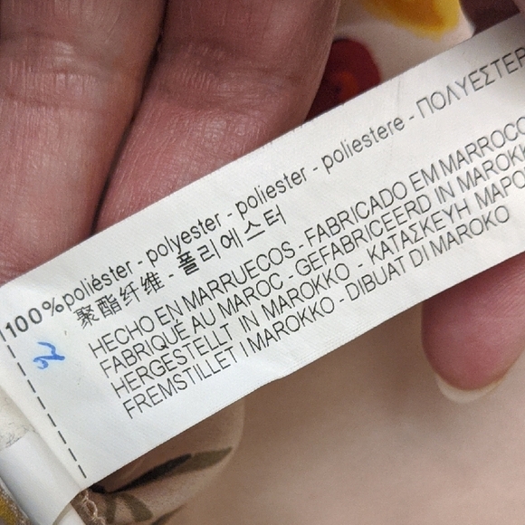 Zara Pink Flutter Sleeve Blouse with Ruffled Asymmetrical Design med - Picture 10 of 10